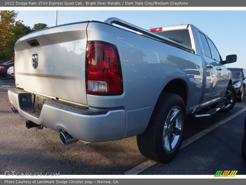 Bright Silver Metallic / Dark Slate Gray/Medium Graystone 2012 Dodge Ram 1500 Express Quad Cab