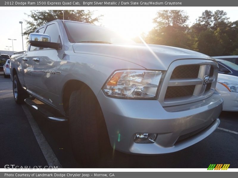 Bright Silver Metallic / Dark Slate Gray/Medium Graystone 2012 Dodge Ram 1500 Express Quad Cab
