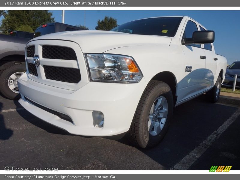 Bright White / Black/Diesel Gray 2017 Ram 1500 Express Crew Cab