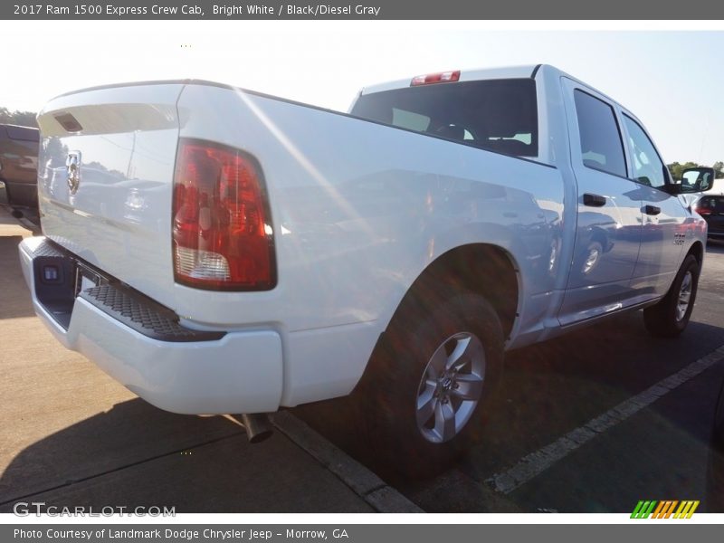 Bright White / Black/Diesel Gray 2017 Ram 1500 Express Crew Cab