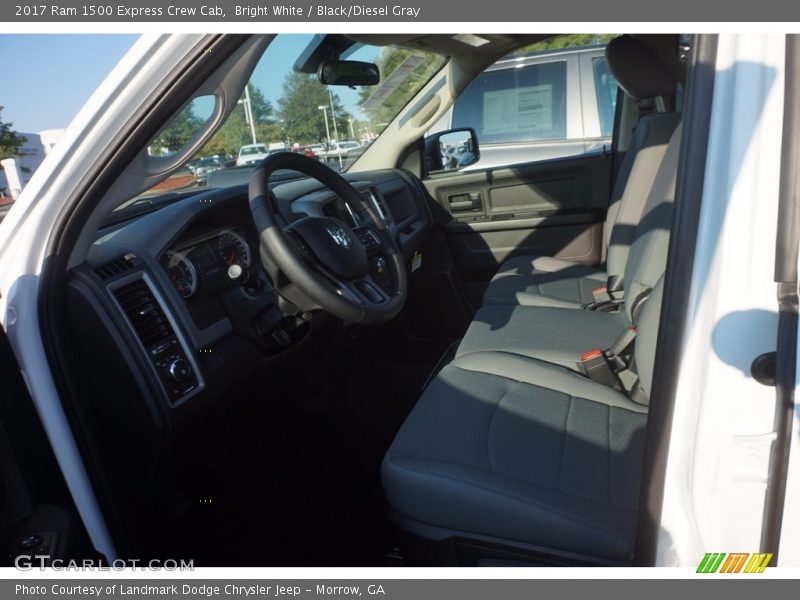 Bright White / Black/Diesel Gray 2017 Ram 1500 Express Crew Cab
