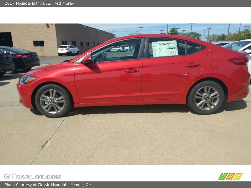 Red / Gray 2017 Hyundai Elantra SE