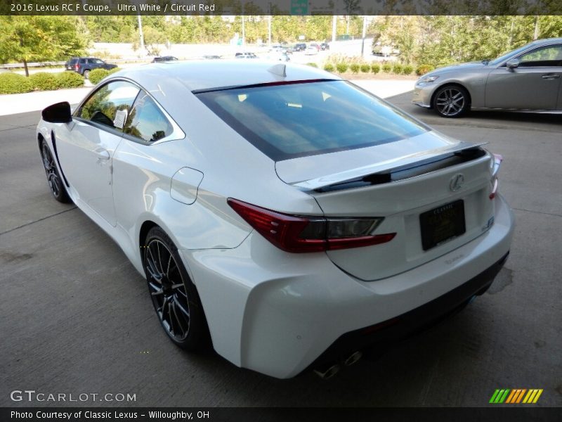  2016 RC F Coupe Ultra White