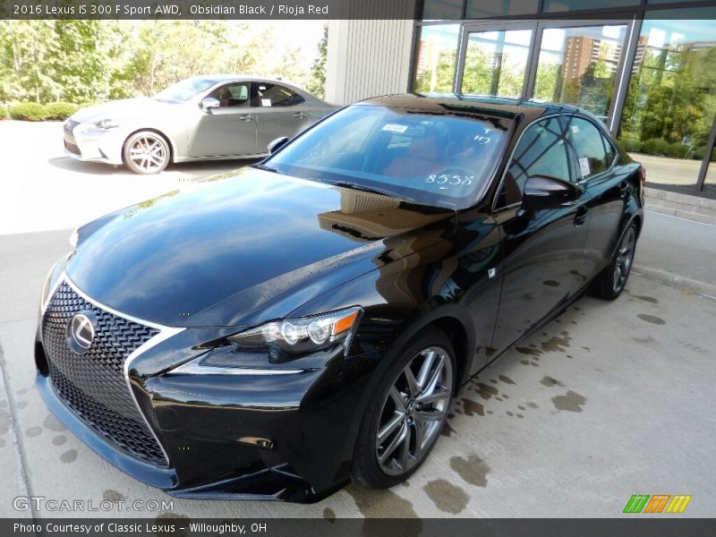 Obsidian Black / Rioja Red 2016 Lexus IS 300 F Sport AWD