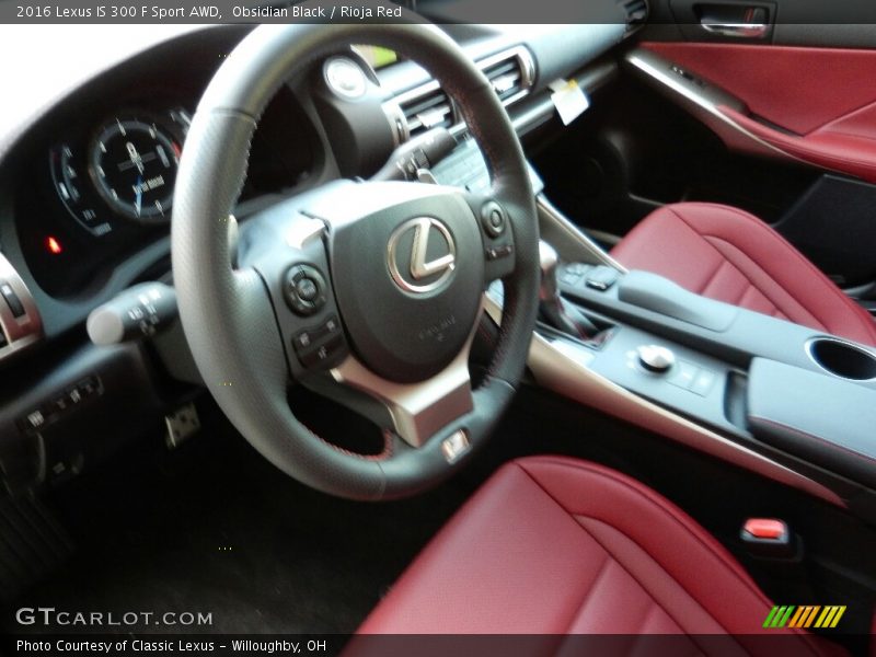 Obsidian Black / Rioja Red 2016 Lexus IS 300 F Sport AWD