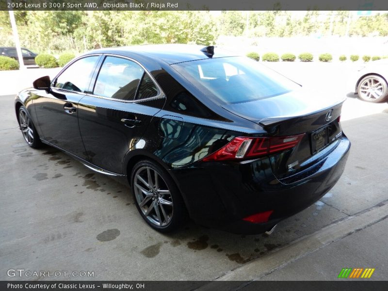 Obsidian Black / Rioja Red 2016 Lexus IS 300 F Sport AWD