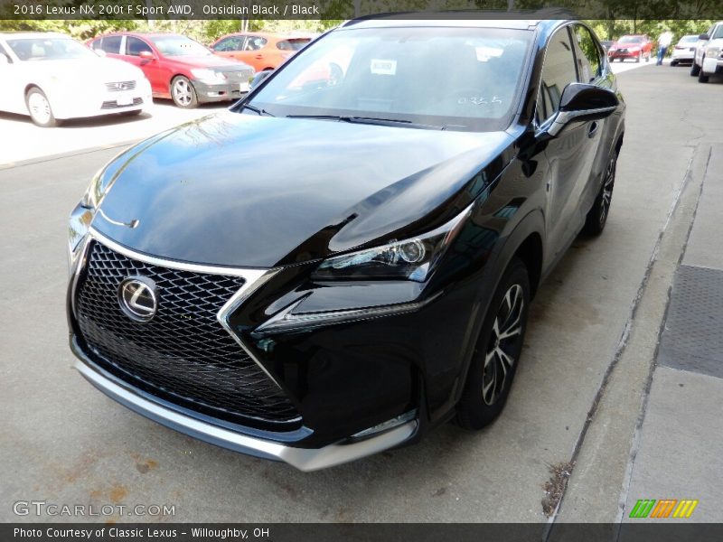 Obsidian Black / Black 2016 Lexus NX 200t F Sport AWD