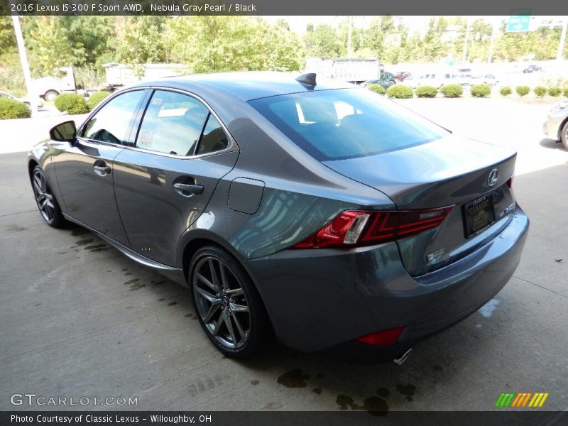 Nebula Gray Pearl / Black 2016 Lexus IS 300 F Sport AWD