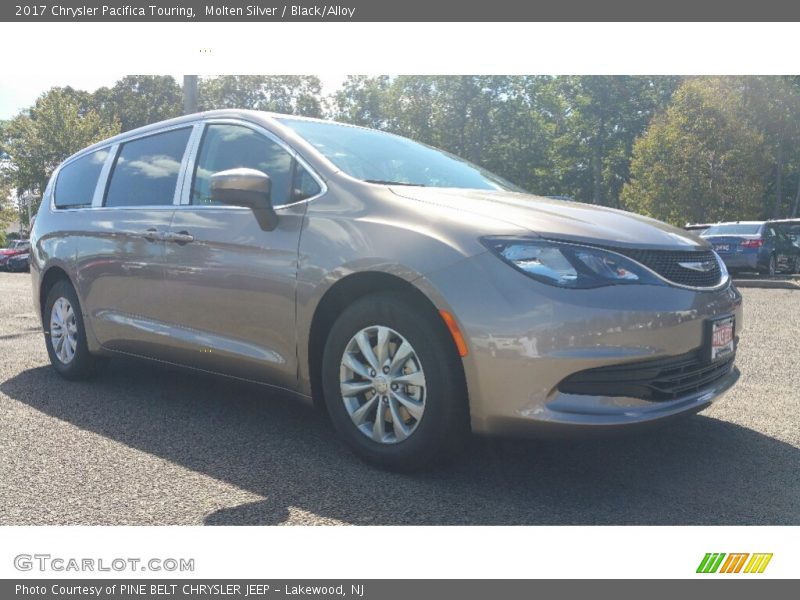 Molten Silver / Black/Alloy 2017 Chrysler Pacifica Touring