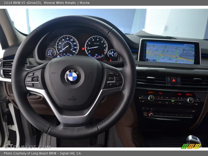 Mineral White Metallic / Mocha 2014 BMW X5 sDrive35i