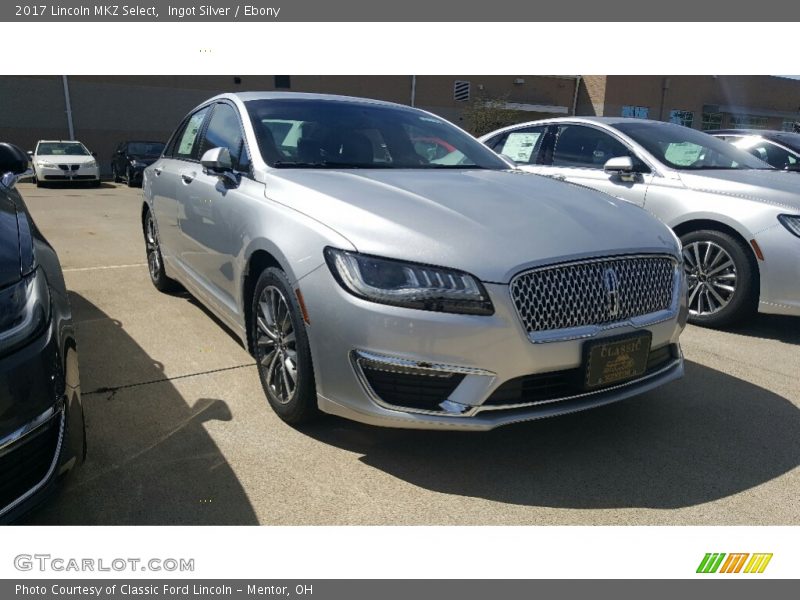 Ingot Silver / Ebony 2017 Lincoln MKZ Select