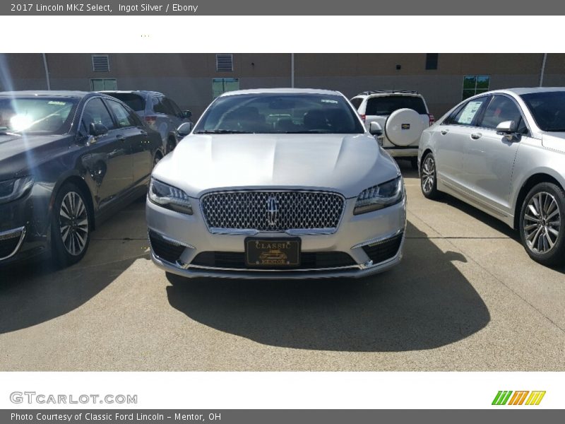 Ingot Silver / Ebony 2017 Lincoln MKZ Select