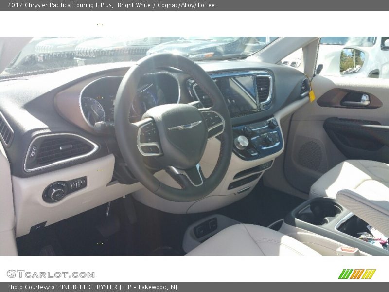 Bright White / Cognac/Alloy/Toffee 2017 Chrysler Pacifica Touring L Plus