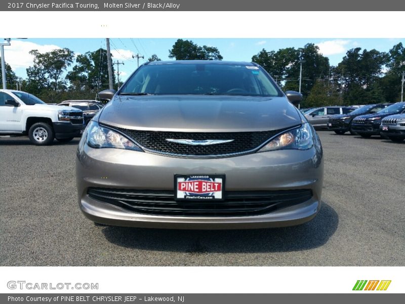 Molten Silver / Black/Alloy 2017 Chrysler Pacifica Touring