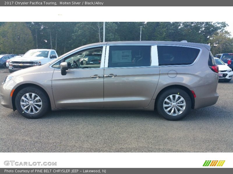 Molten Silver / Black/Alloy 2017 Chrysler Pacifica Touring