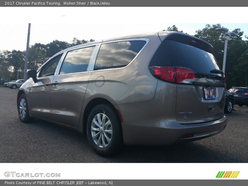 Molten Silver / Black/Alloy 2017 Chrysler Pacifica Touring