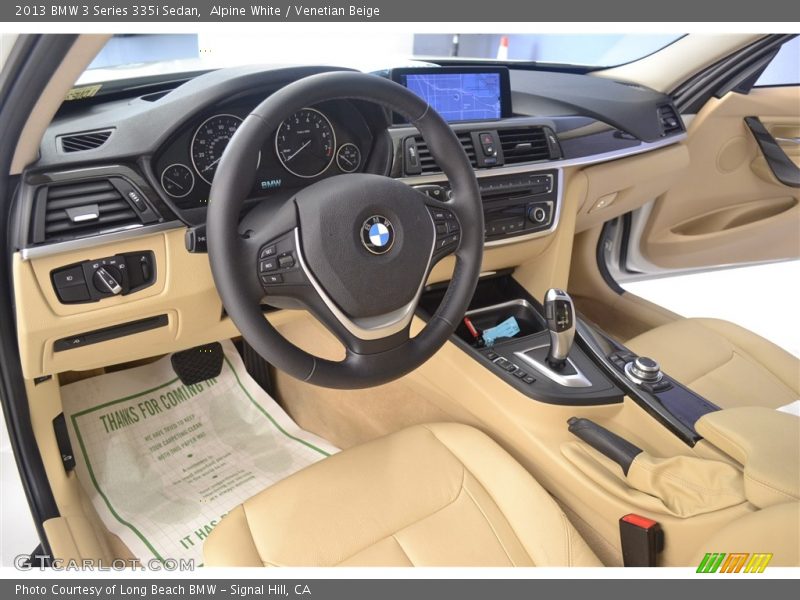 Alpine White / Venetian Beige 2013 BMW 3 Series 335i Sedan