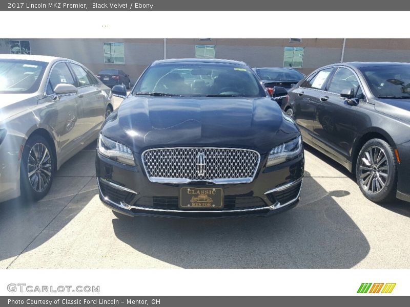 Black Velvet / Ebony 2017 Lincoln MKZ Premier