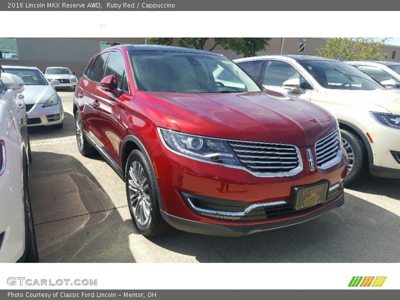 Ruby Red / Cappuccino 2016 Lincoln MKX Reserve AWD