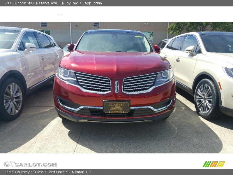 Ruby Red / Cappuccino 2016 Lincoln MKX Reserve AWD