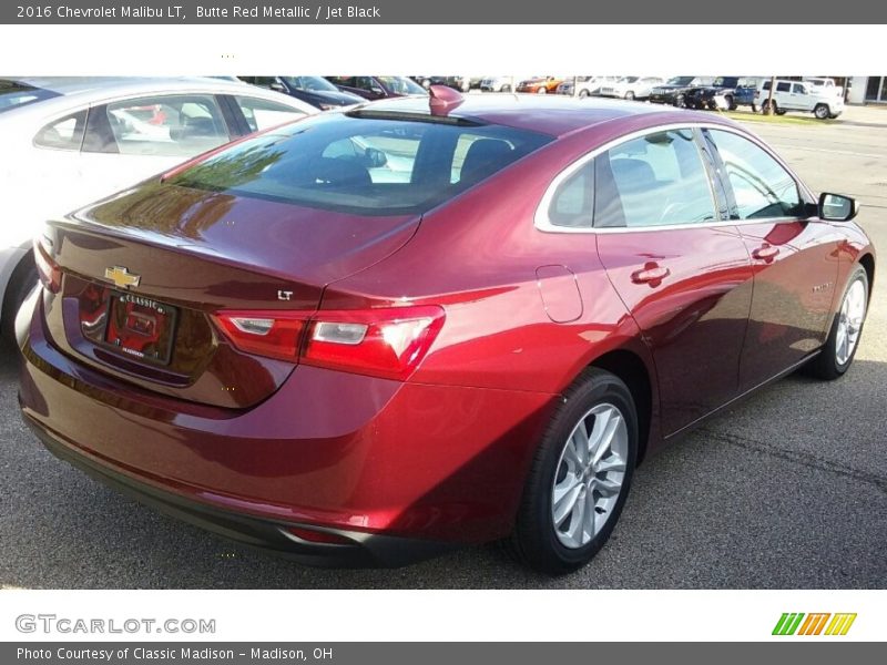 Butte Red Metallic / Jet Black 2016 Chevrolet Malibu LT
