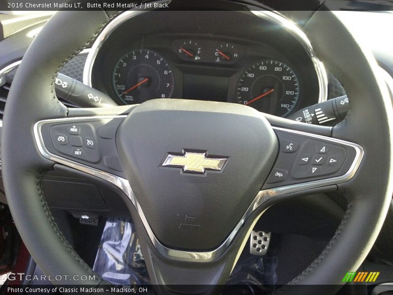 Butte Red Metallic / Jet Black 2016 Chevrolet Malibu LT