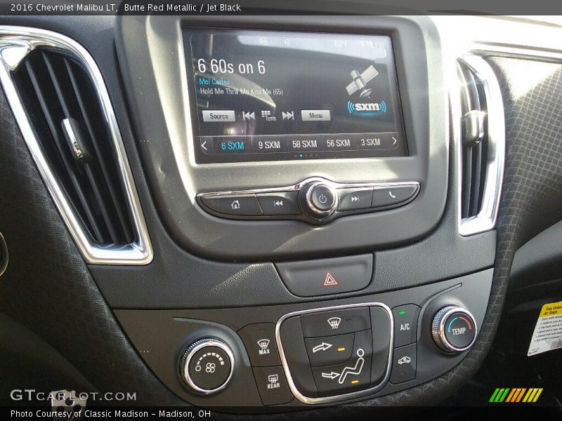 Butte Red Metallic / Jet Black 2016 Chevrolet Malibu LT