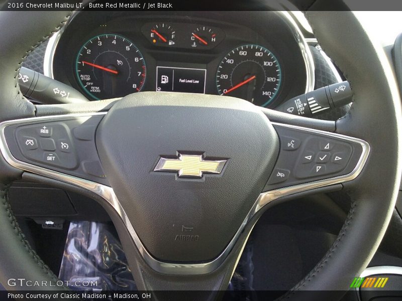 Butte Red Metallic / Jet Black 2016 Chevrolet Malibu LT