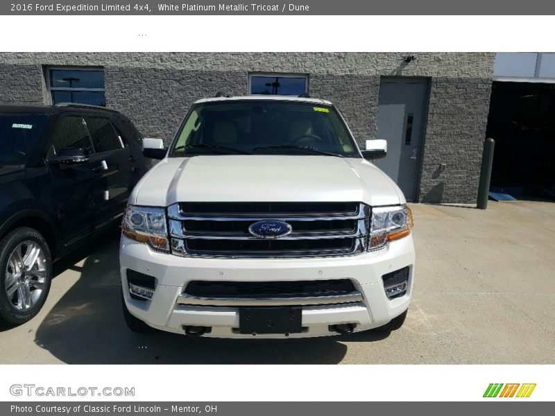 White Platinum Metallic Tricoat / Dune 2016 Ford Expedition Limited 4x4