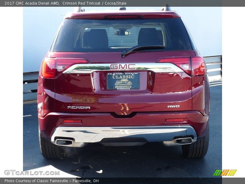 Crimson Red Tintcoat / Cocoa/Shale 2017 GMC Acadia Denali AWD