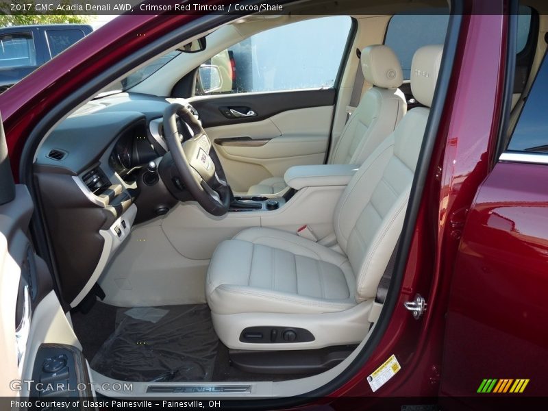  2017 Acadia Denali AWD Cocoa/Shale Interior