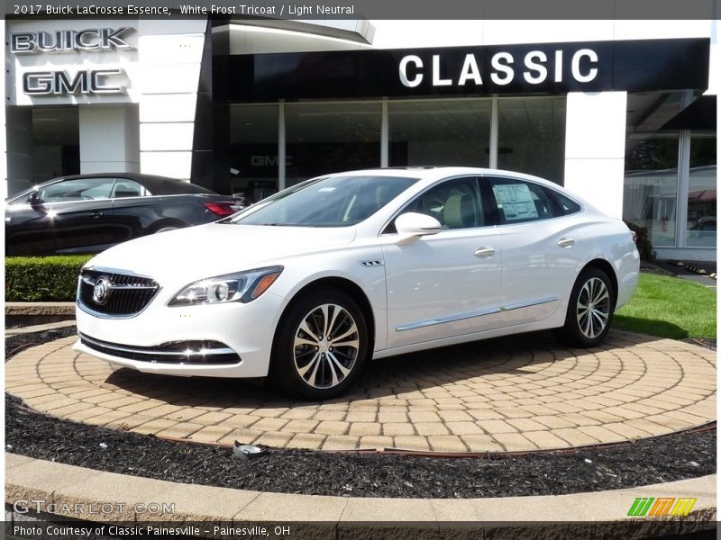 White Frost Tricoat / Light Neutral 2017 Buick LaCrosse Essence