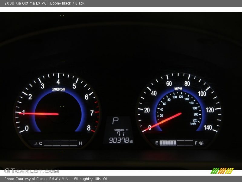 Ebony Black / Black 2008 Kia Optima EX V6