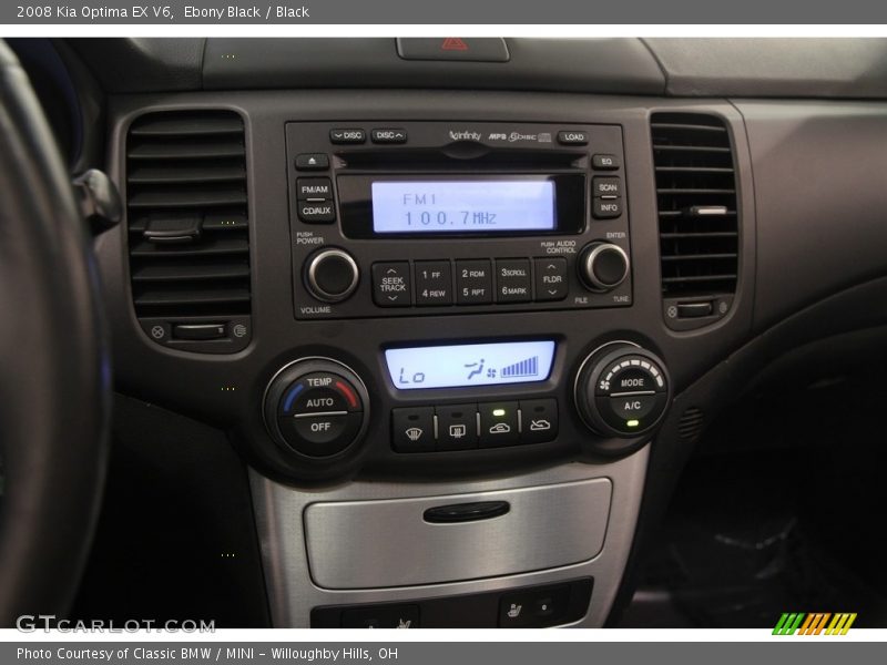 Ebony Black / Black 2008 Kia Optima EX V6