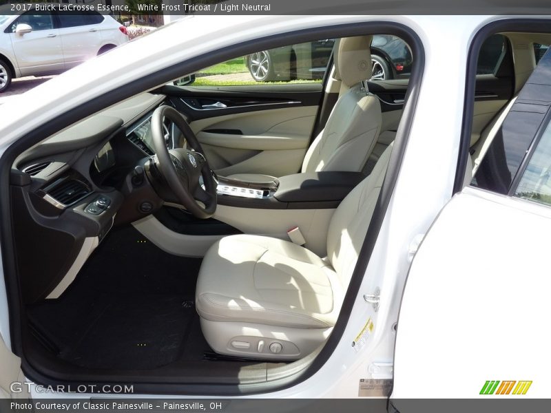 White Frost Tricoat / Light Neutral 2017 Buick LaCrosse Essence