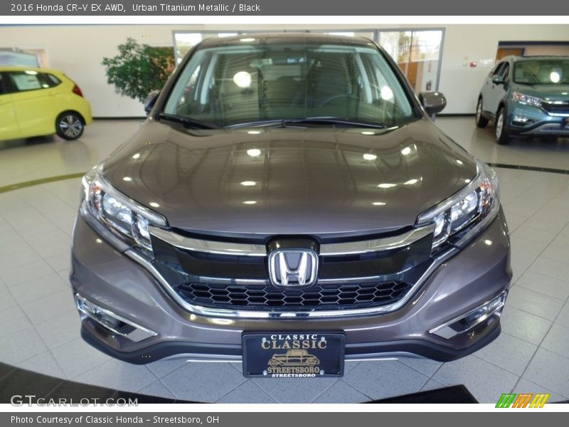 Urban Titanium Metallic / Black 2016 Honda CR-V EX AWD
