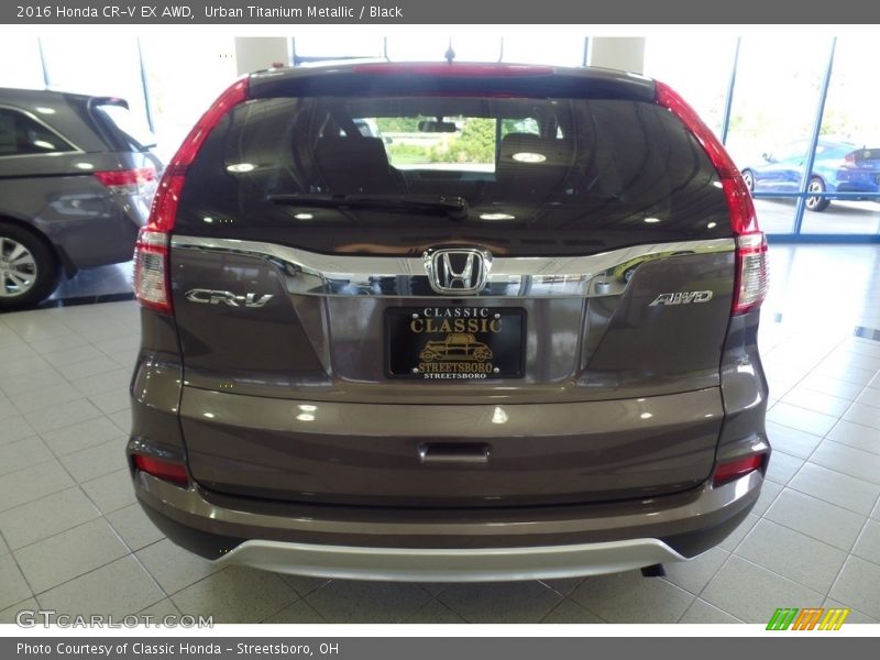 Urban Titanium Metallic / Black 2016 Honda CR-V EX AWD