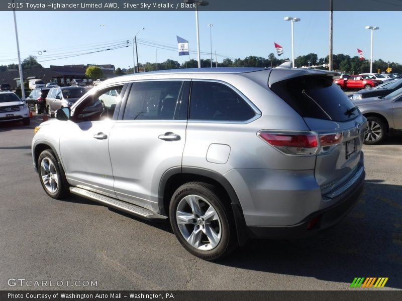Silver Sky Metallic / Black 2015 Toyota Highlander Limited AWD