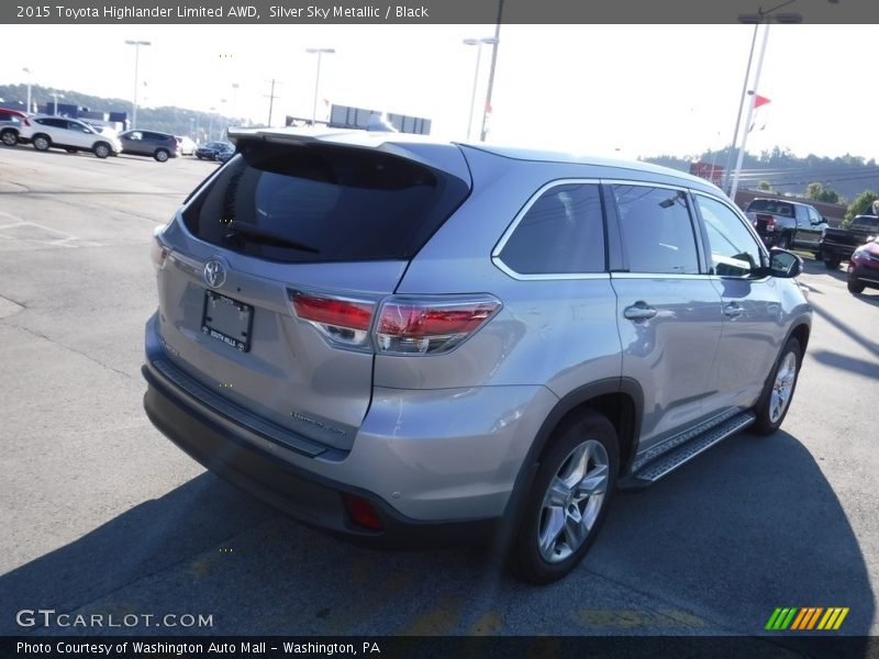 Silver Sky Metallic / Black 2015 Toyota Highlander Limited AWD