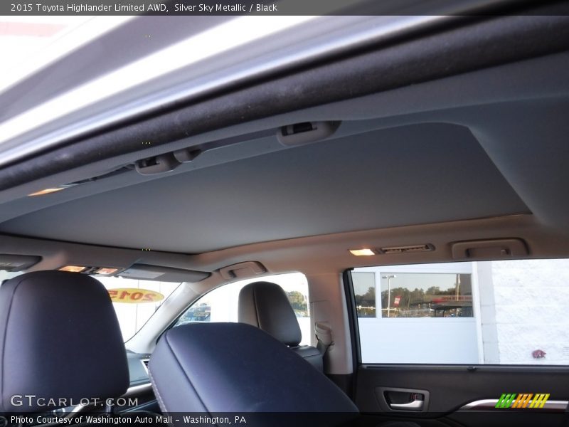 Silver Sky Metallic / Black 2015 Toyota Highlander Limited AWD