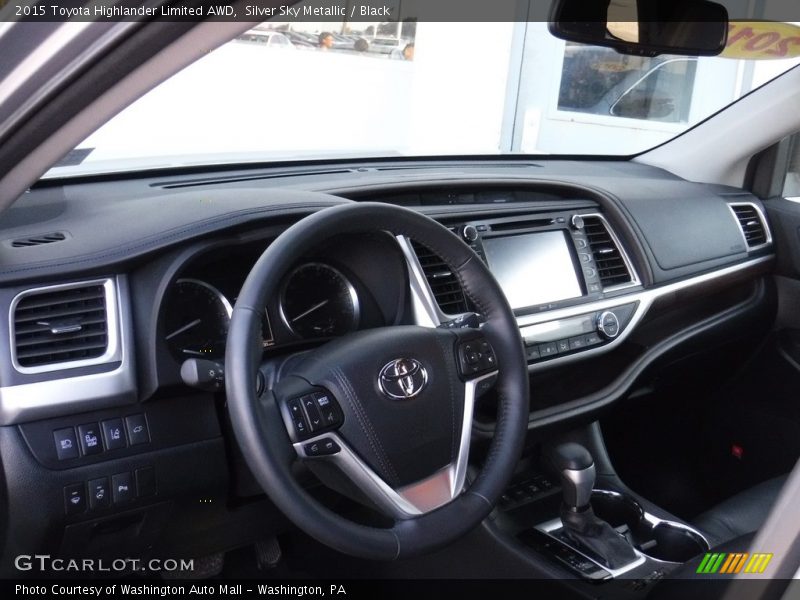 Silver Sky Metallic / Black 2015 Toyota Highlander Limited AWD