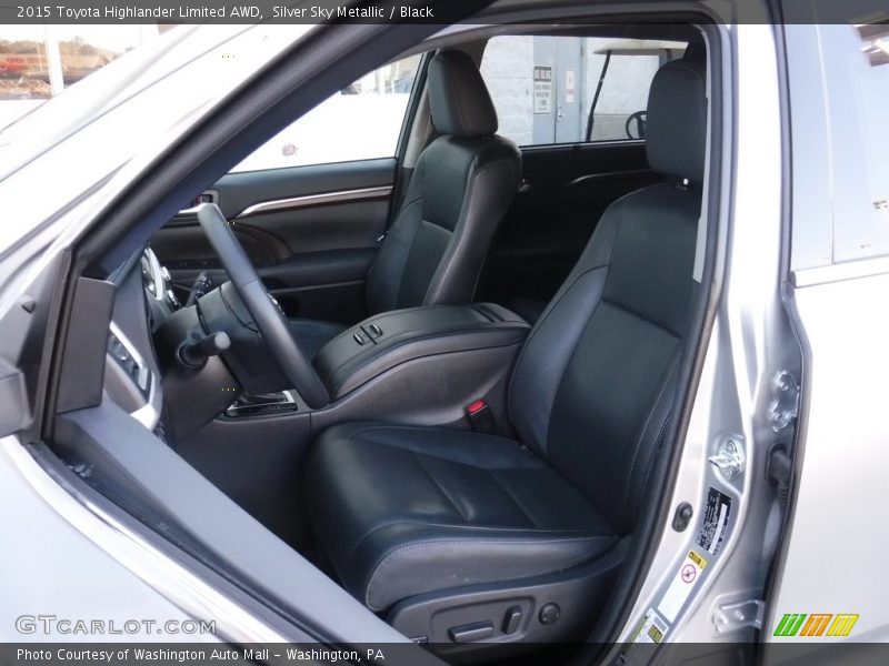 Silver Sky Metallic / Black 2015 Toyota Highlander Limited AWD