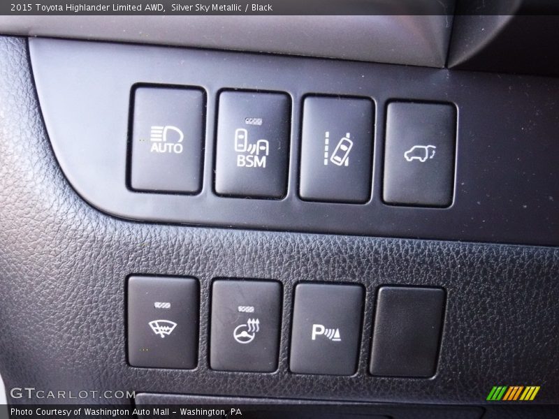 Silver Sky Metallic / Black 2015 Toyota Highlander Limited AWD