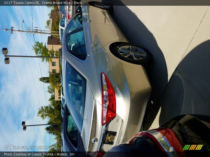 Creme Brulee Mica / Black 2017 Toyota Camry SE