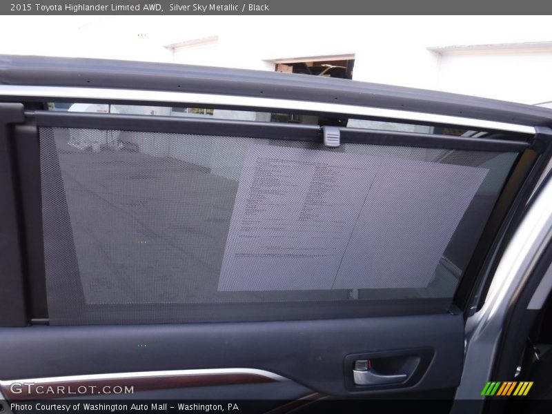 Silver Sky Metallic / Black 2015 Toyota Highlander Limited AWD