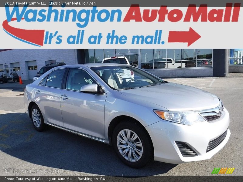 Classic Silver Metallic / Ash 2013 Toyota Camry LE