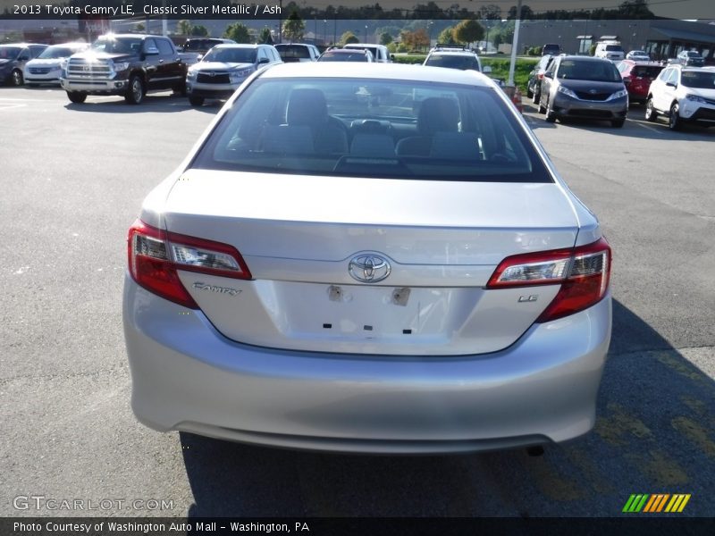 Classic Silver Metallic / Ash 2013 Toyota Camry LE