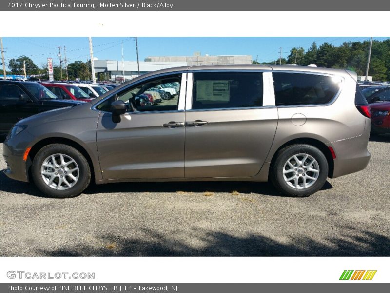 Molten Silver / Black/Alloy 2017 Chrysler Pacifica Touring