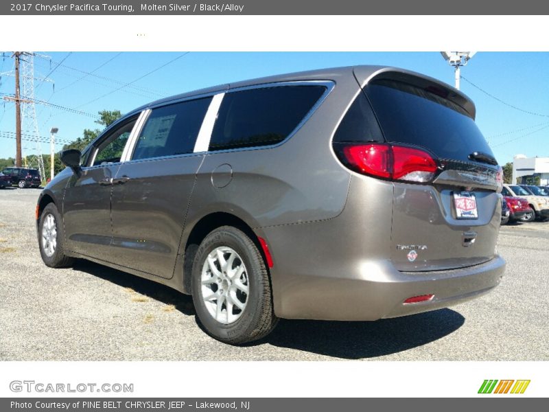 Molten Silver / Black/Alloy 2017 Chrysler Pacifica Touring