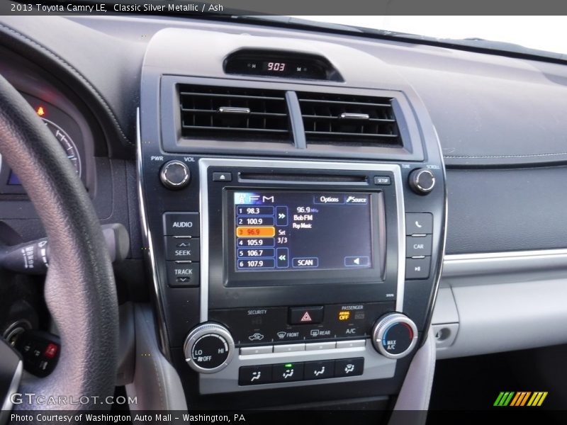 Classic Silver Metallic / Ash 2013 Toyota Camry LE